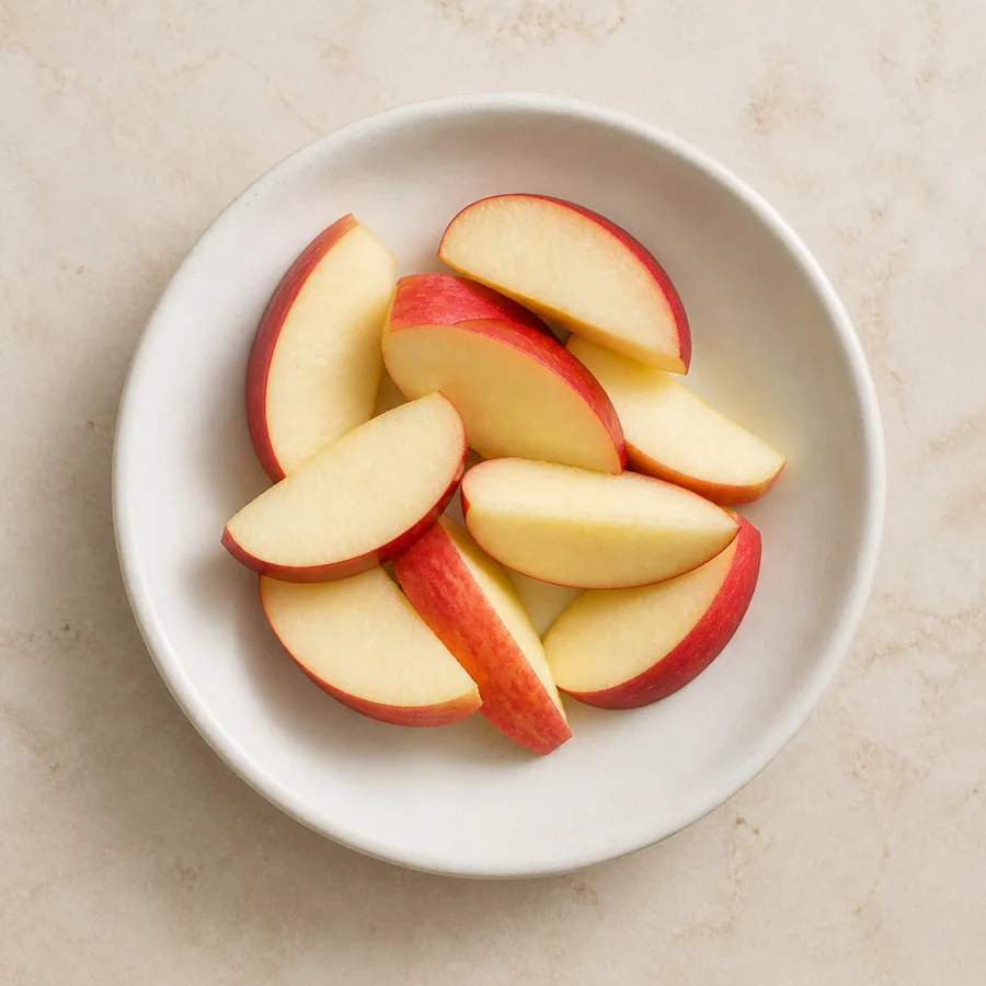 100 grams of sliced apple