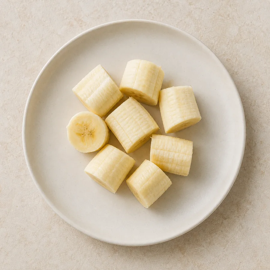 100 grams of peeled banana