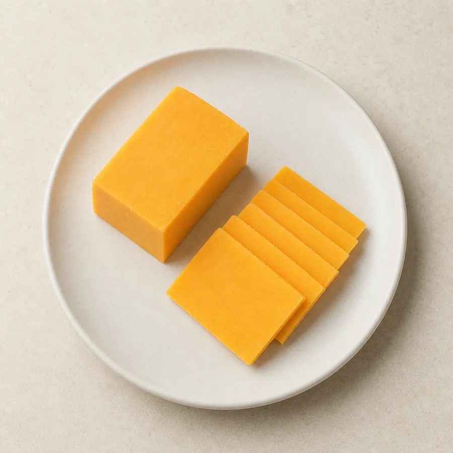 100 grams of cheddar cheese