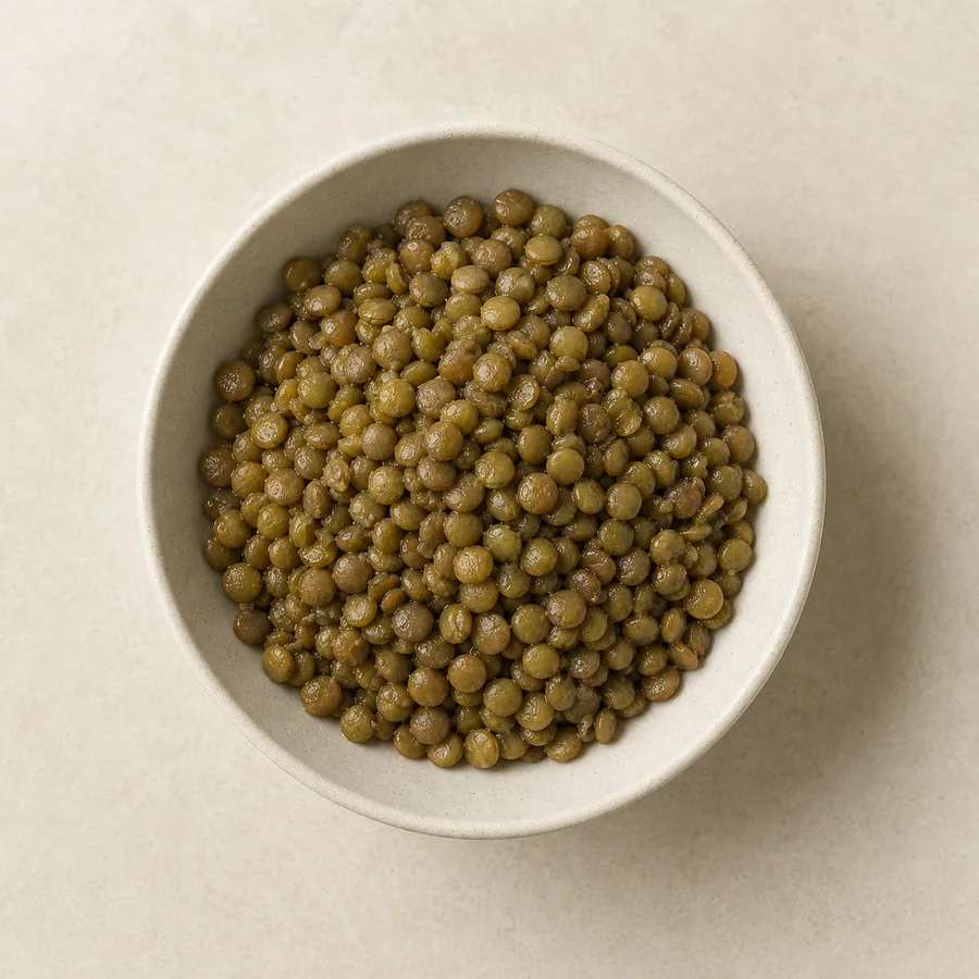 100 grams of cooked lentils