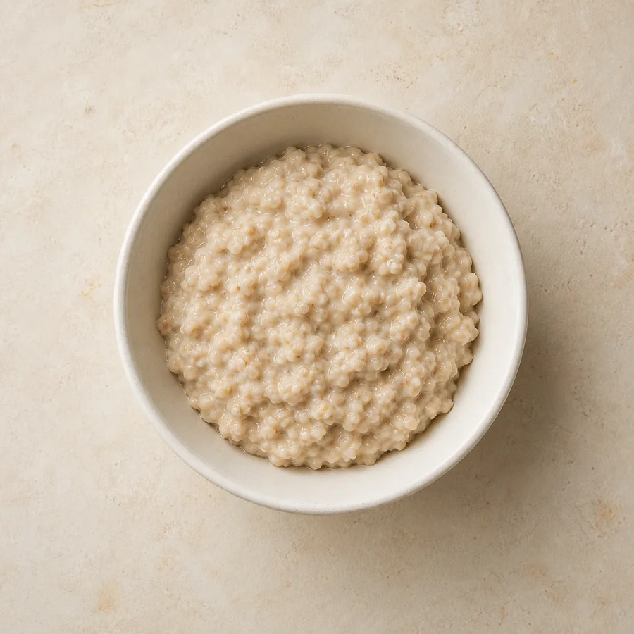 100 grams of cooked oatmeal