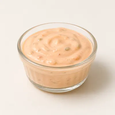 Illustration of Salad dressing, Thousand island, Commercial, Regular