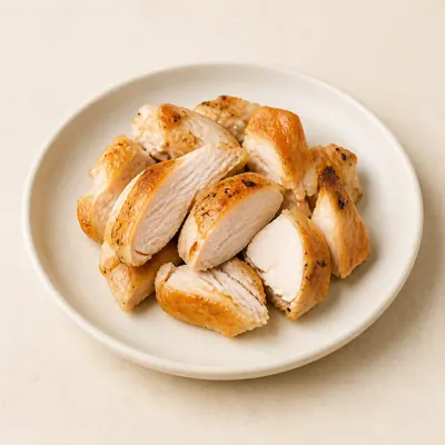 Illustration of Chicken, Meat only, Roasted