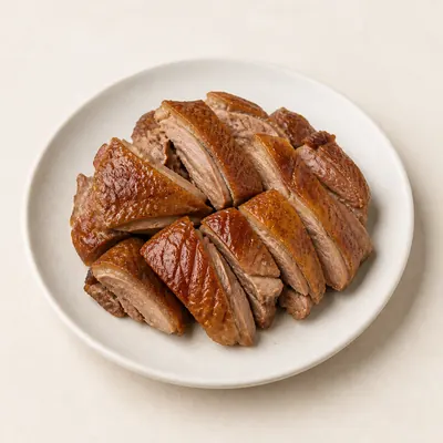 Illustration of Duck, Meat only, Roasted