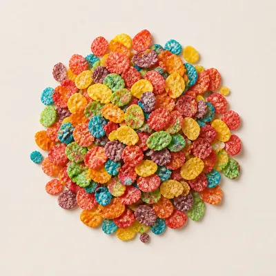 Illustration of Cereal, Fruity pebbles