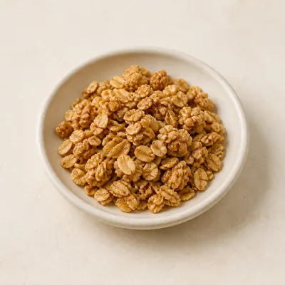 Illustration of Cereal, 100% natural granola, Oats, Wheat and honey
