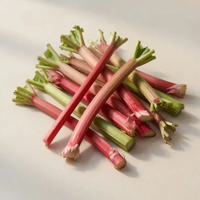 Illustration of Rhubarb, Raw