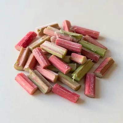 Illustration of Rhubarb, Frozen, Uncooked