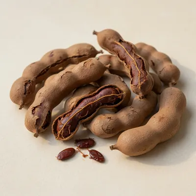 Illustration of Tamarinds, Raw