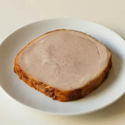 Illustration of Pork, Ham, Boneless, Regular (approximately 11% fat), Roasted