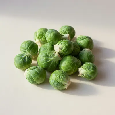 Illustration of raw Brussels sprouts