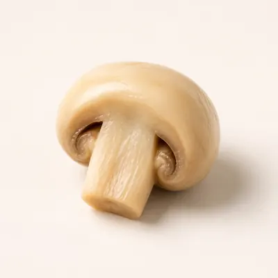 Illustration of Mushrooms, White, Boiled