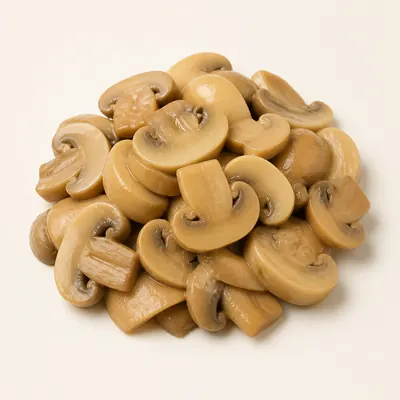 Illustration of Mushrooms, Canned