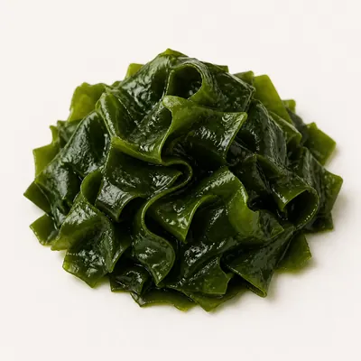 Illustration of Seaweed, Wakame, Raw
