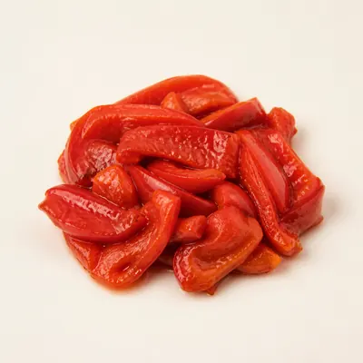 Illustration of Peppers, Sweet, Red, Boiled