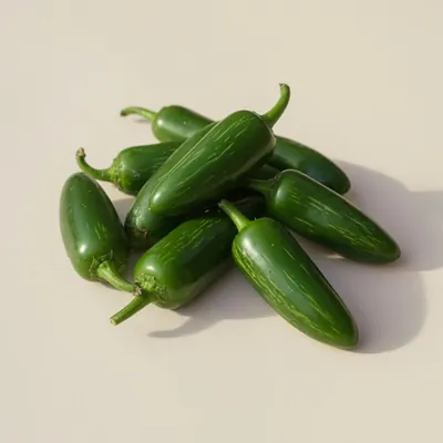 Illustration of Peppers, Jalapeno, Raw