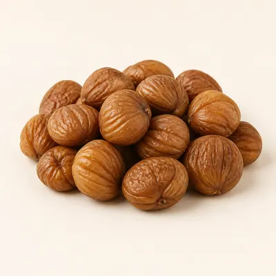 Illustration of Nuts, Chestnuts, European, Roasted
