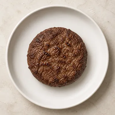 Illustration of Beef, Ground, Patties, Broiled