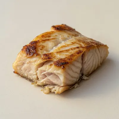Illustration of Sturgeon, Cooked, Dry heat