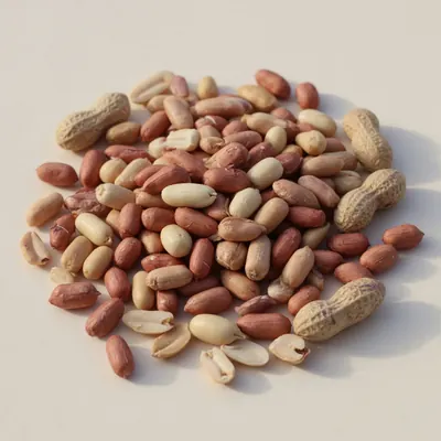 Illustration of Peanuts, All types, Raw
