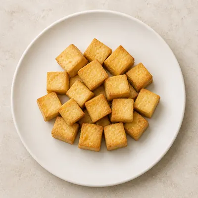 Illustration of Tofu, Fried