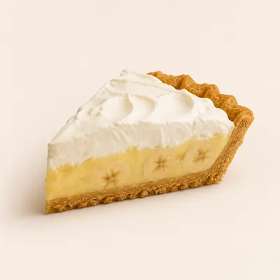 Illustration of Pie, Banana cream