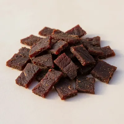 Illustration of Beef jerky, Chopped and formed