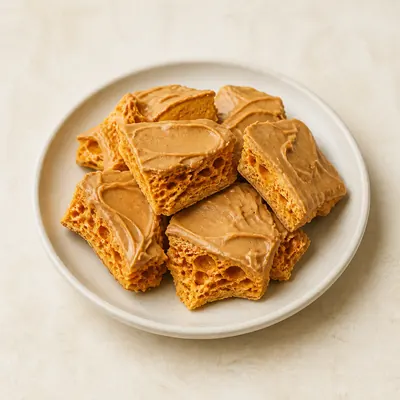 Illustration of Candy, Honey-combed, With peanut butter