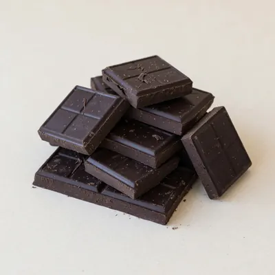 Illustration of Baking chocolate, Unsweetened, Squares