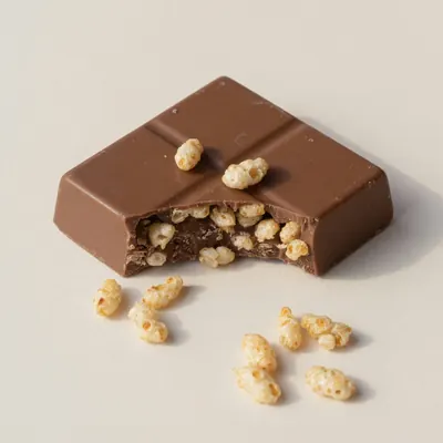 Illustration of Milk chocolate, With rice cereal