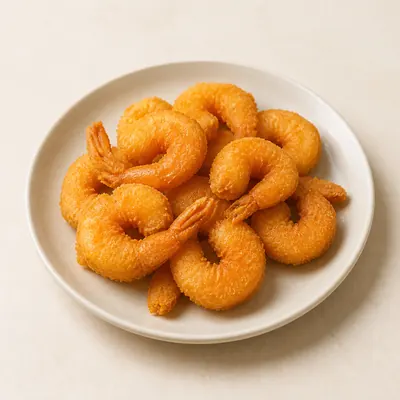 Illustration of Shrimp, Breaded and fried