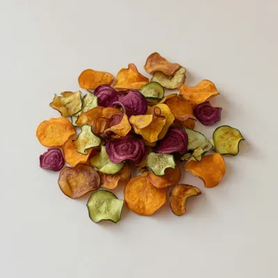 Illustration of Vegetable chips, Made from garden vegetables