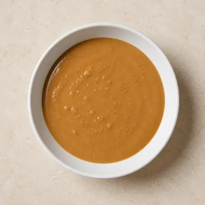 Illustration of Sauce, Peanut, Made from peanut butter, Water, Soy sauce