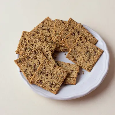 Illustration of Crackers, Gluten-free, Multi-seeded and multigrain