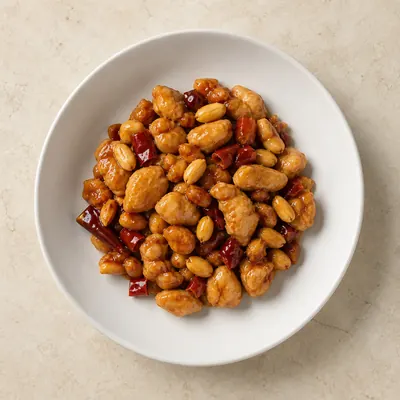 Illustration of Chinese, Kung pao chicken