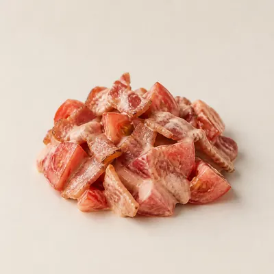 Illustration of Salad dressing, Bacon and tomato