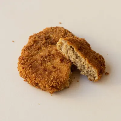 Illustration of Chicken, Meatless, Breaded, Fried